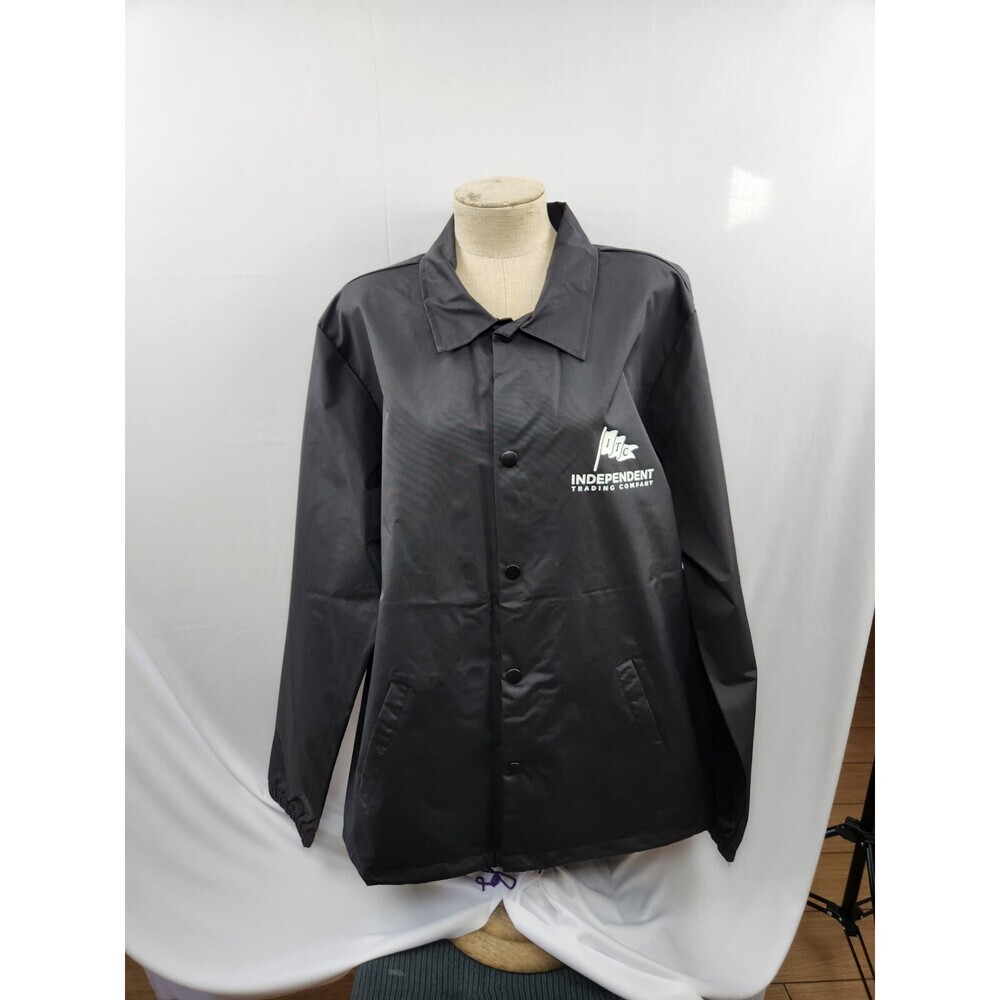 Independent Trading Co. Mens Water-Resistant Windbreaker - BLACK NWT
